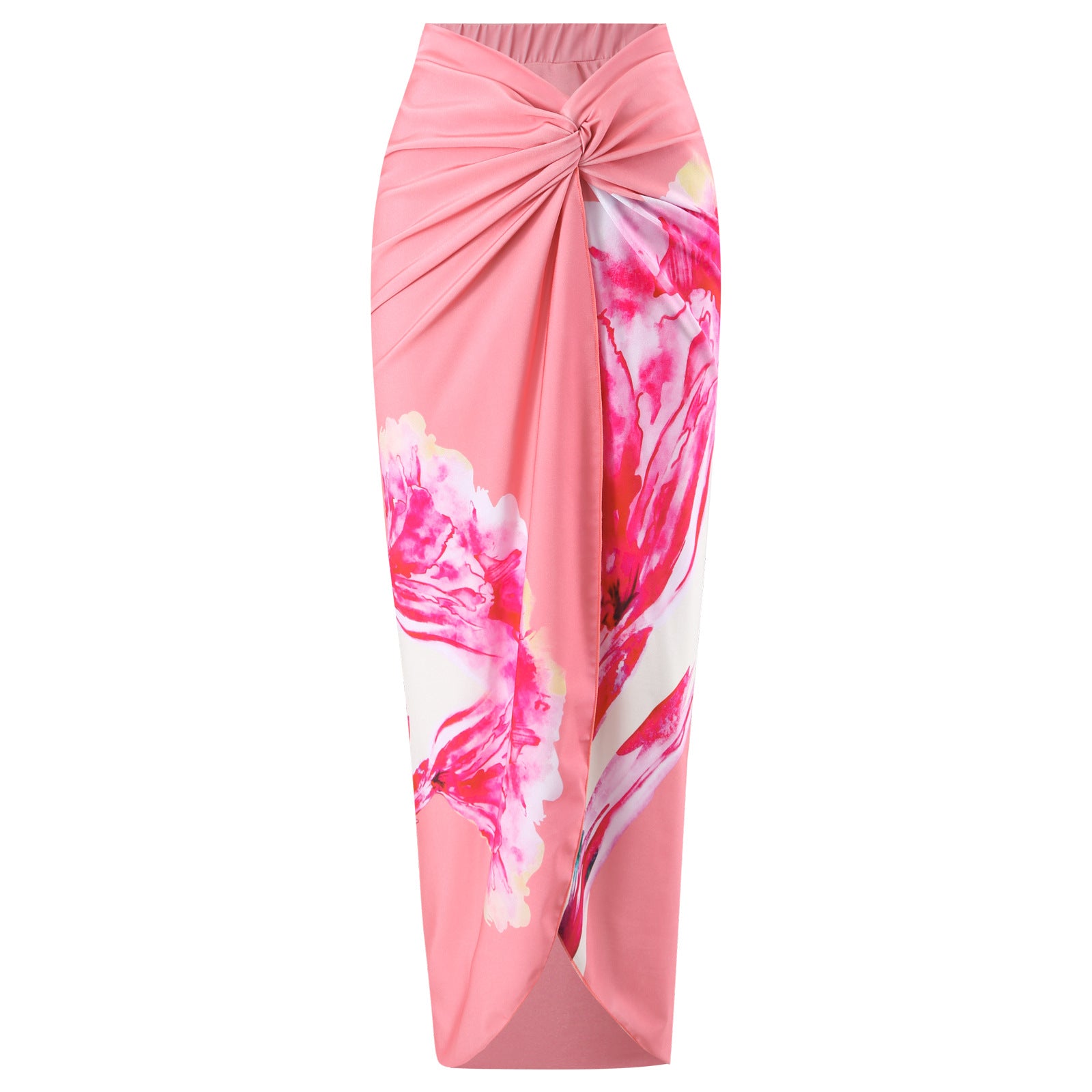 Wholesale One-piece Tight Slimming Large Flower Swimsuit Chiffon Long Skirt Suit